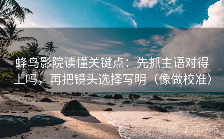 蜂鸟影院读懂关键点：先抓主语对得上吗，再把镜头选择写明（像做校准）